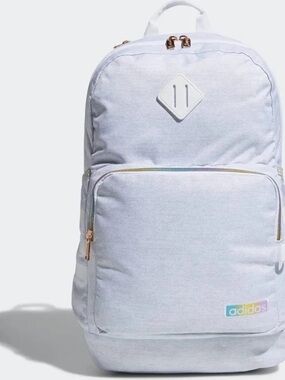 Adidas Light Gray Classic Backpack NWT NEW